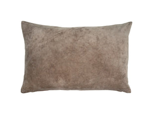 Indaba Vera Velvet Pillow, Mushroom