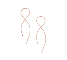 Load image into Gallery viewer, Small Infinity Earrings Rose Gold Filled