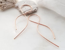 Load image into Gallery viewer, Large Infinity Earrings Rose Gold Filled