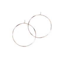 Load image into Gallery viewer, Large Round Hoop Earrings Rose Gold Filled