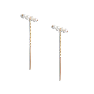 Baby Pearl Threader Earrings