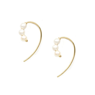 Triple Baby Pearl Earrings