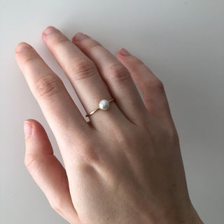 14K Gold-Filled Pearl Stacking Ring