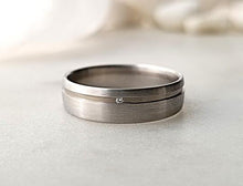 Load image into Gallery viewer, Platinum and White Gold Diamond Band