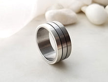 Load image into Gallery viewer, Tri-Tone and Sterling Silver Band