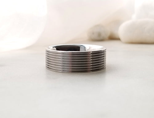 Stainless Steel Band With Grooves