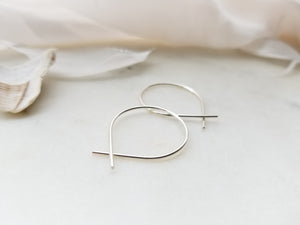 Extra Large Fish Earrings Sterling Silver