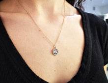 Load image into Gallery viewer, White Sapphire and Diamond Pendant