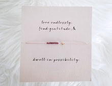 Load image into Gallery viewer, Mai Lin &quot;Love Endlessly...&quot; Bracelet On Light Pink Silk Thread