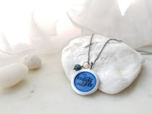 Load image into Gallery viewer, Periwinkle Enamel Fill Pendant