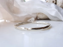 Load image into Gallery viewer, Large Sterling Silver Melt Bangle
