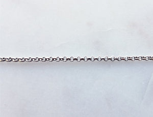 26 Inch Sterling Silver Rhodium Plated Rolo Chain - N7333