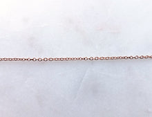 Load image into Gallery viewer, 18 Inch 14K Rose Gold Rolo Chain - N605PINK