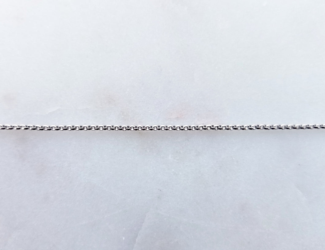 18 Inch Sterling Silver Tiny Rolo Chain - N7332-LT