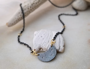 Dark Moon Diamond Necklace