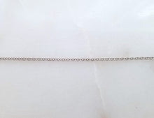 Load image into Gallery viewer, 18 Inch 18K White Gold Open Cable Chain - N1012