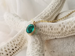 Green Emerald Pendant