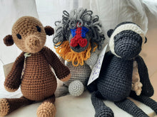 Load image into Gallery viewer, Crochet for Good Zeus the Mandrill Monkey