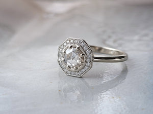 Rose Cut Diamond Ring
