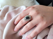 Load image into Gallery viewer, Black Diamond Statement Ring