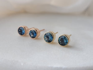 Montana Sapphire Stud Earrings