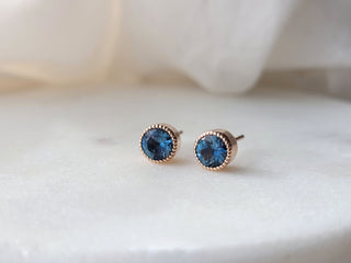 Montana Sapphire Stud Earrings