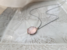 Load image into Gallery viewer, Jen Leddy Claw Rose Quartz Statement Necklace