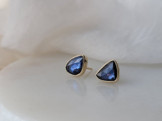 Blue Sapphire Juicy Stud Earrings
