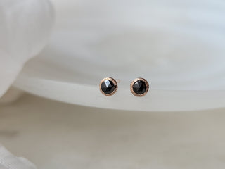 Black Diamond Simplicity Stud Earrings