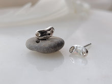 Load image into Gallery viewer, Sterling Silver Beanie Stud Earrings