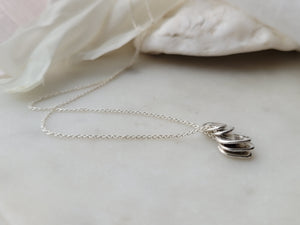 Silver "Jazz Hands" Lucky Stone Necklace