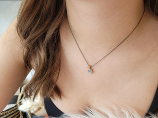 Grey Star Sapphire Necklace