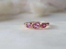 Load image into Gallery viewer, Peachy Pink Padparadscha Sapphire Ring
