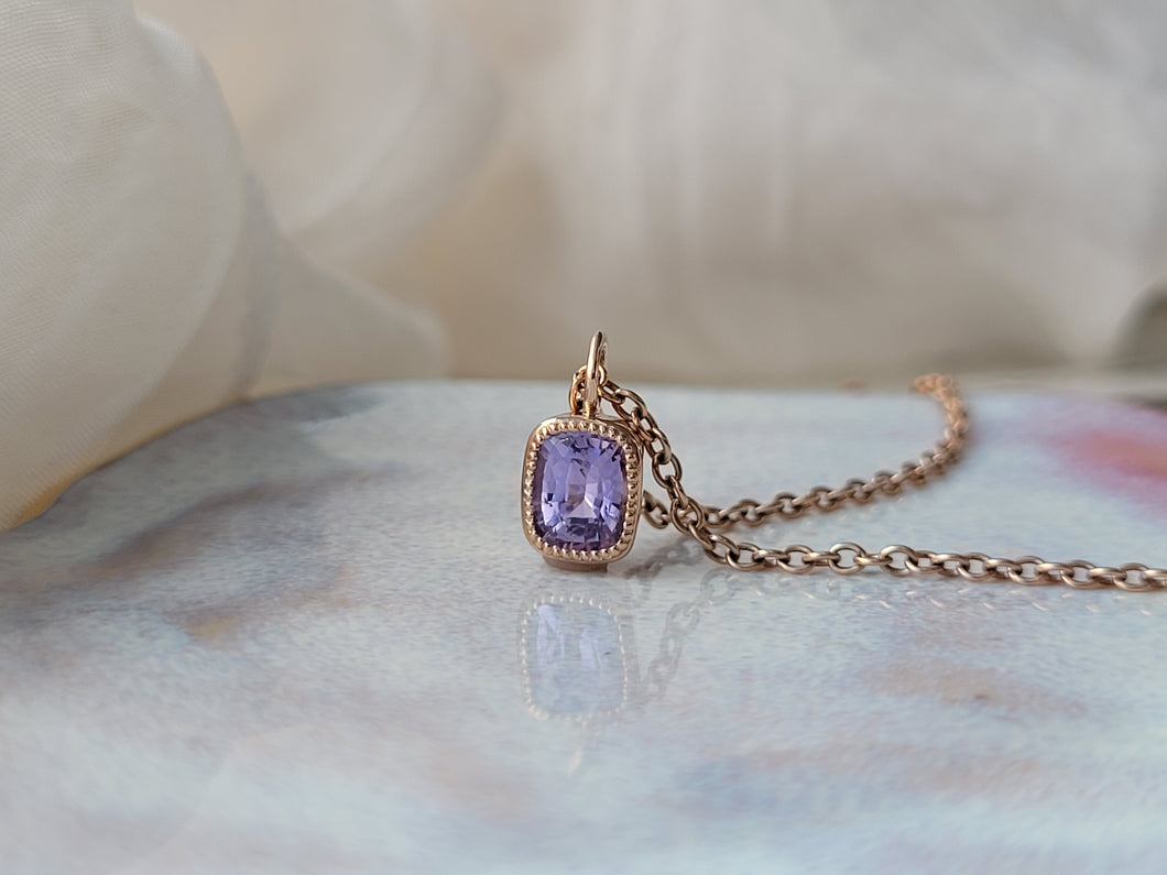 Lavender Purple Sapphire Pendant