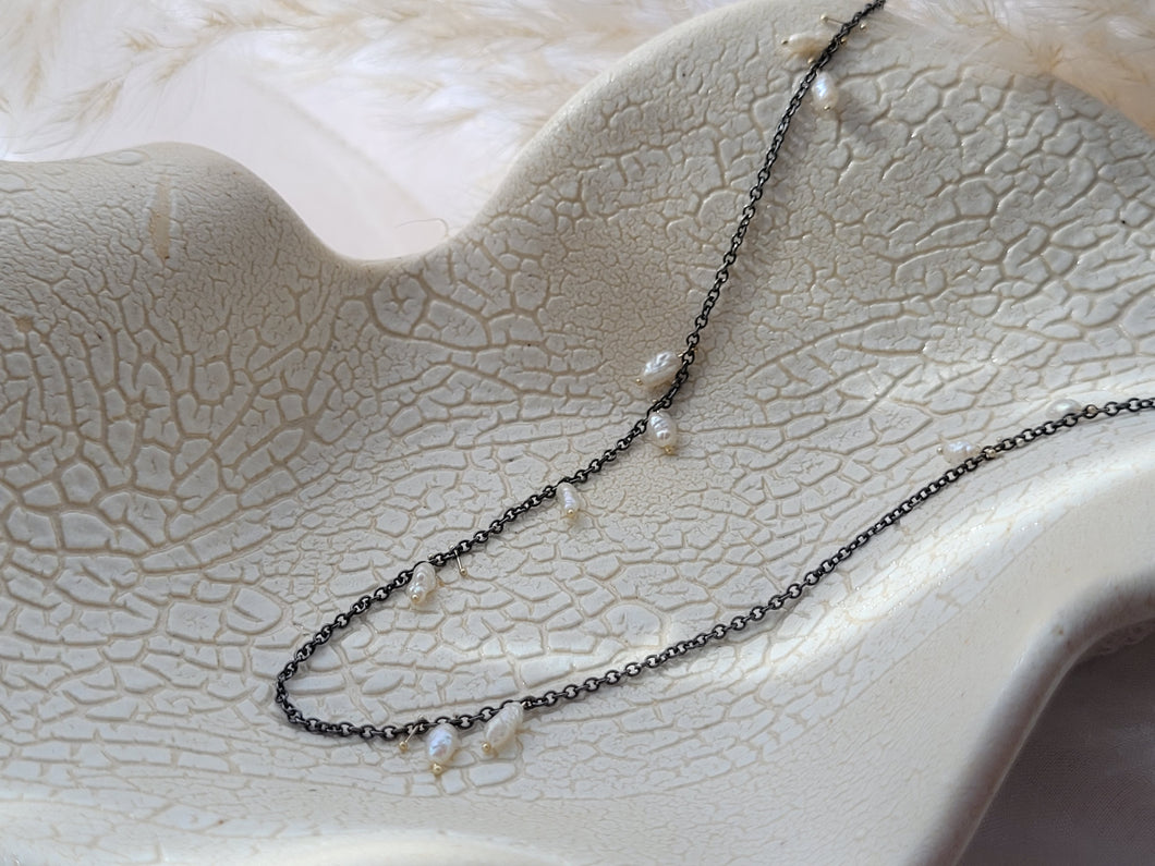 Pearl Cluster Necklace