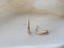 Load image into Gallery viewer, Pave Hug Hoops