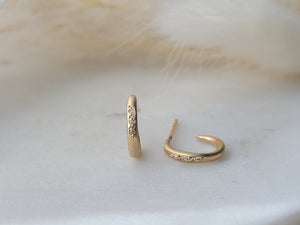 Pave Hug Hoops