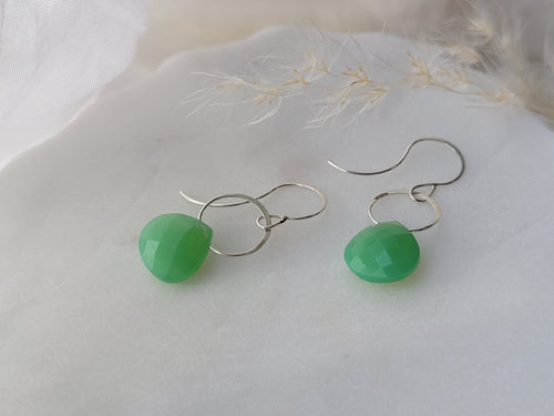 Melissa Joy Manning Chrysoprase Drop Earrings
