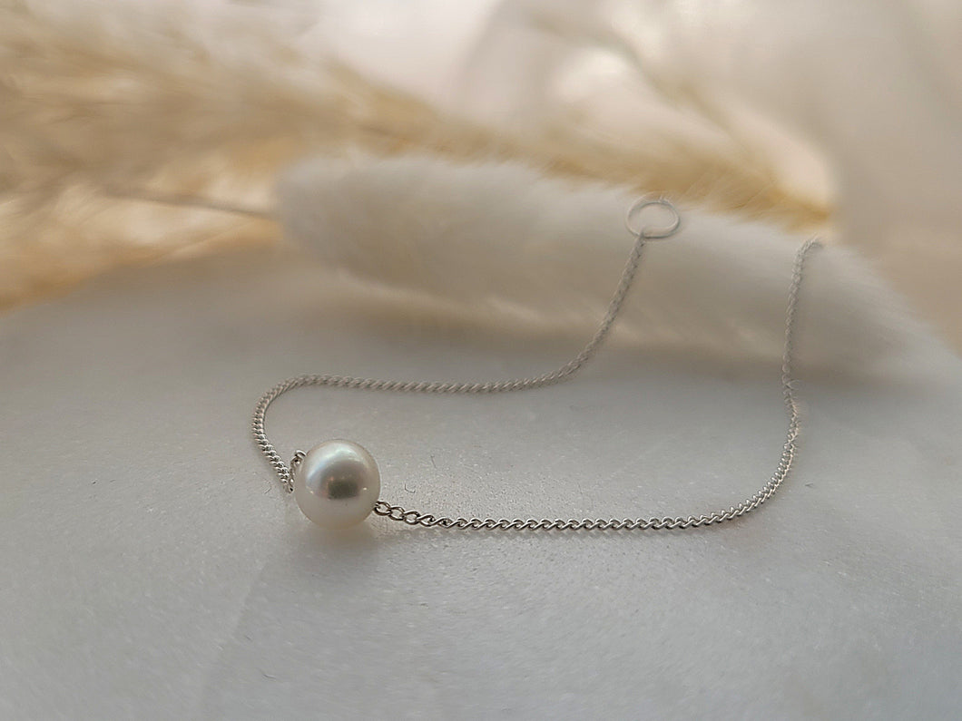 Melissa Joy Manning Floating Pearl Chain Bracelet