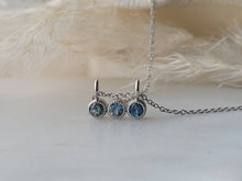 Load image into Gallery viewer, Trio Montana Sapphire Necklace