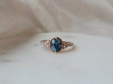 Load image into Gallery viewer, Montana Sapphire and Diamond Ring