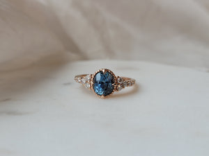 Montana Sapphire and Diamond Ring