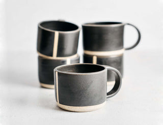 Anna Ceramics Satin Black Coffee Cup