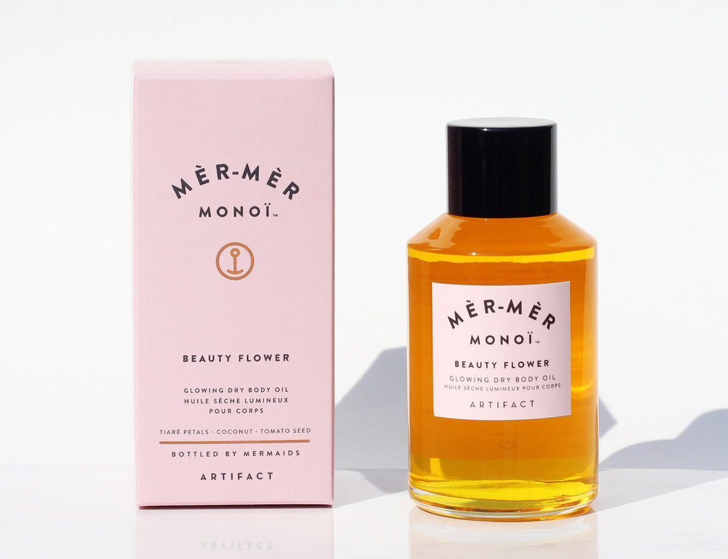Mèr-Mèr Monoï Beauty Flower Glowing Dry Body Oil - 125ml