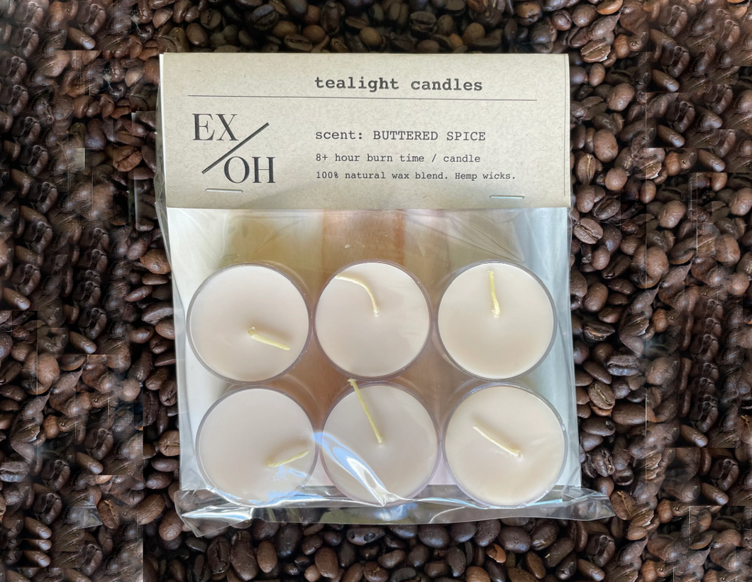 Ex Oh Candles - Tea Light Candles - Adobe Sand