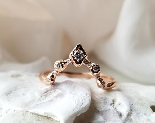 Rose Gold Ethereal Stacking Band