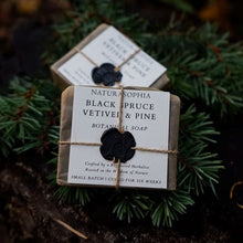 Load image into Gallery viewer, Naturasophia Black Spruce, Vetiver &amp; Pine Soap