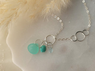 Blue Triple Drop Pendant