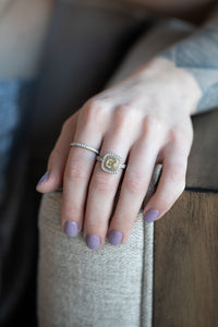 Natural Yellow Diamond Ring