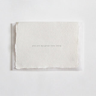 You Are My Great Love Story - Card